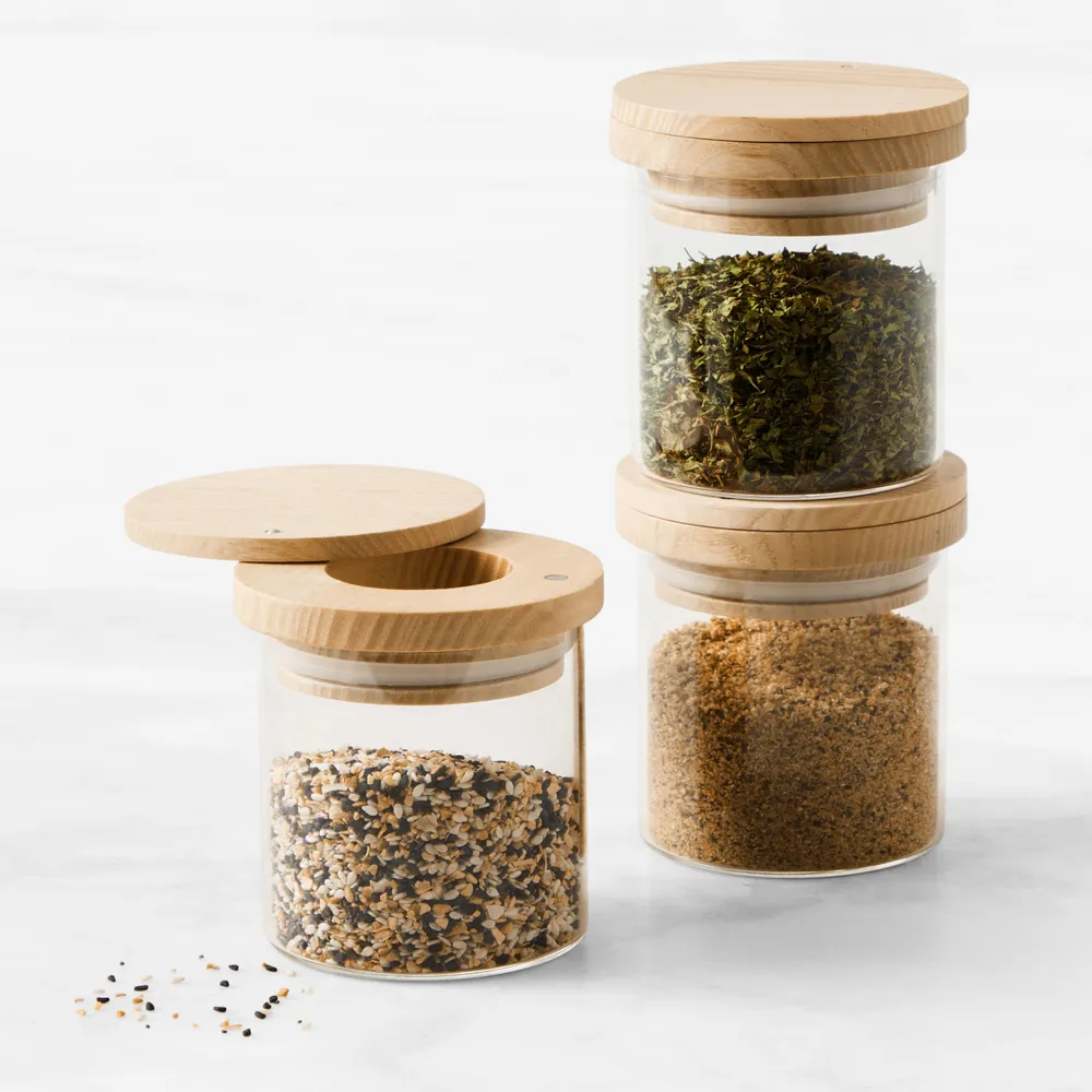 Williams Sonoma Hold Everything Stacking Spice Jar with Sifter