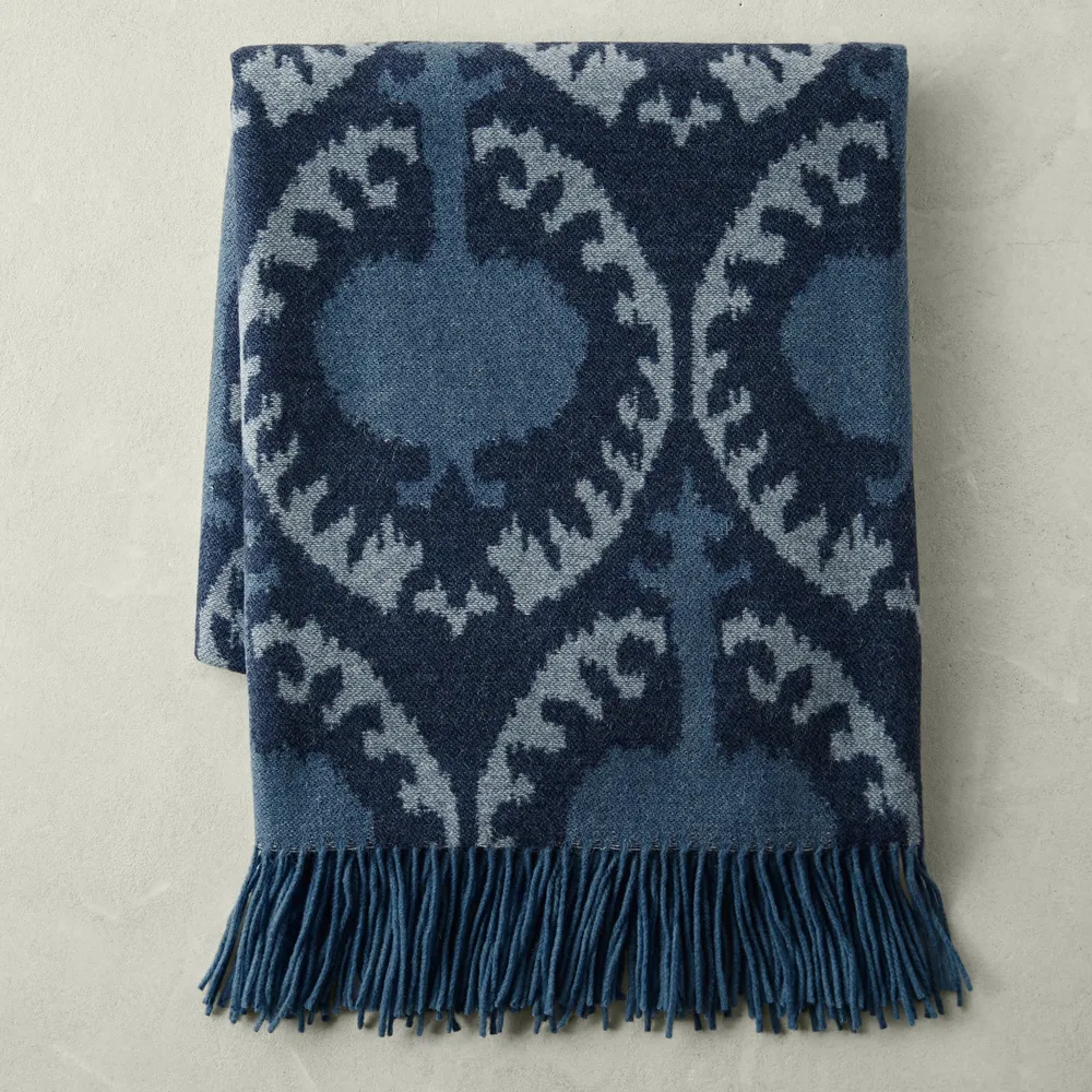 Navy discount cashmere blanket