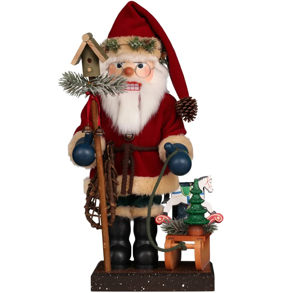 Williams Sonoma Christian Ulbricht Premium Nutcracker Santa With