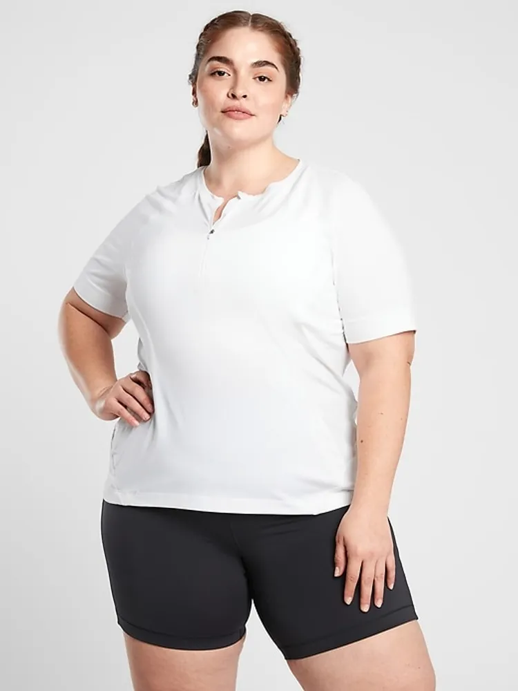 Athleta Pacifica Tee Dark order Green