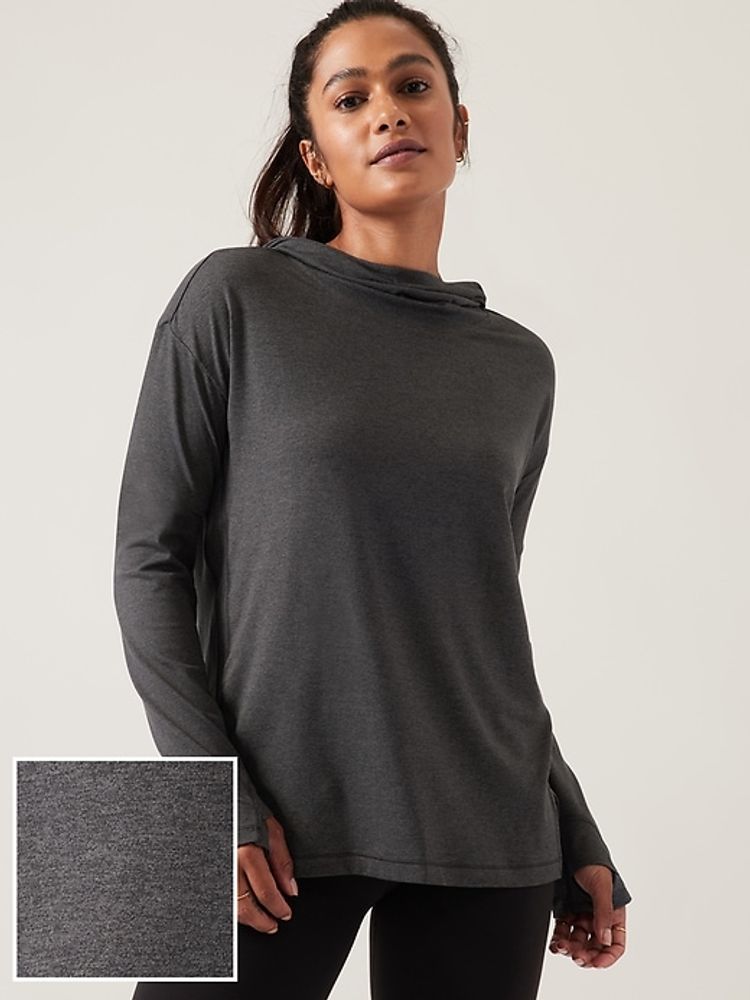 Athleta Uptempo Elevate Hoodie Sweatshirt The Summit at Fritz Farm