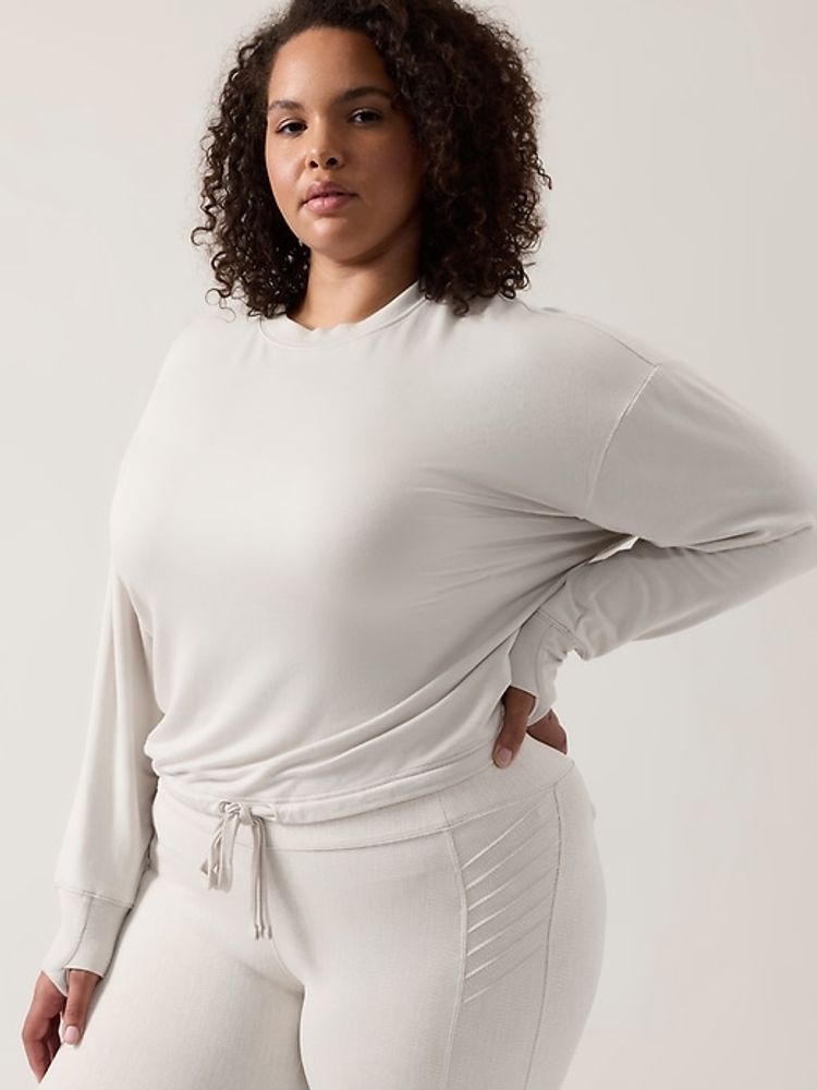 Athleta cropped online sweatshirt