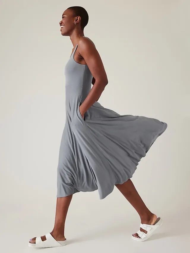 Athleta costa midi store dress