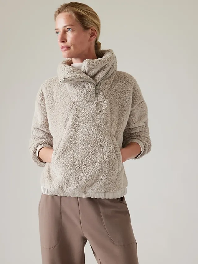 Athleta sherpa funnel neck 2025 sweatshirt