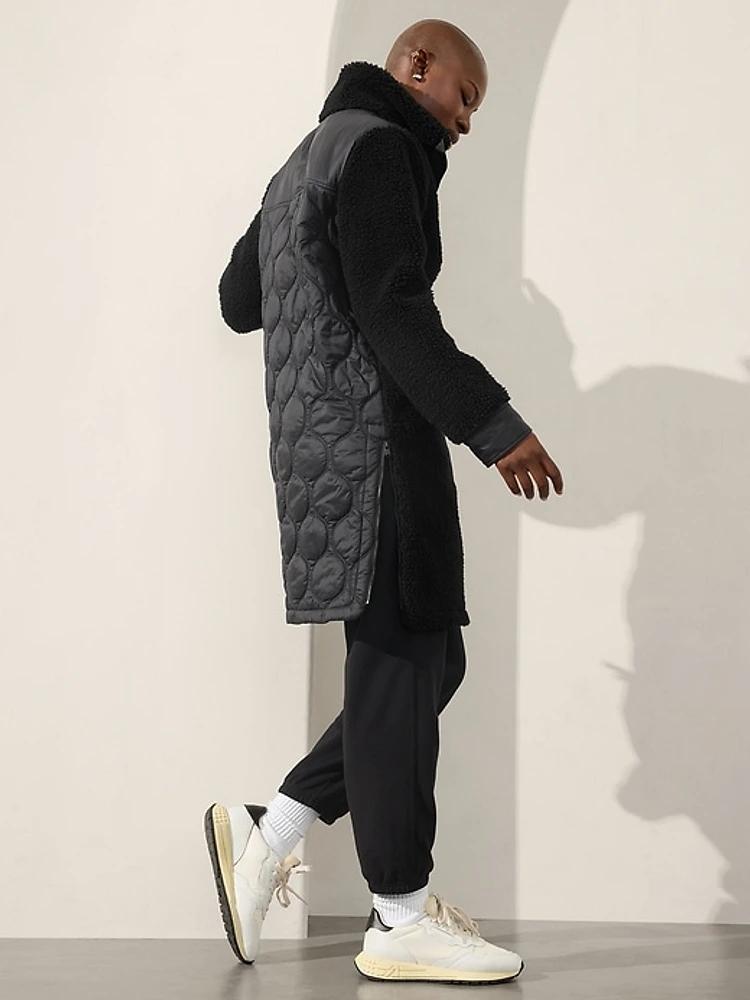セール 海外 Athleta Fleece Shoppes MarketFair | Coat Hybrid ウェア