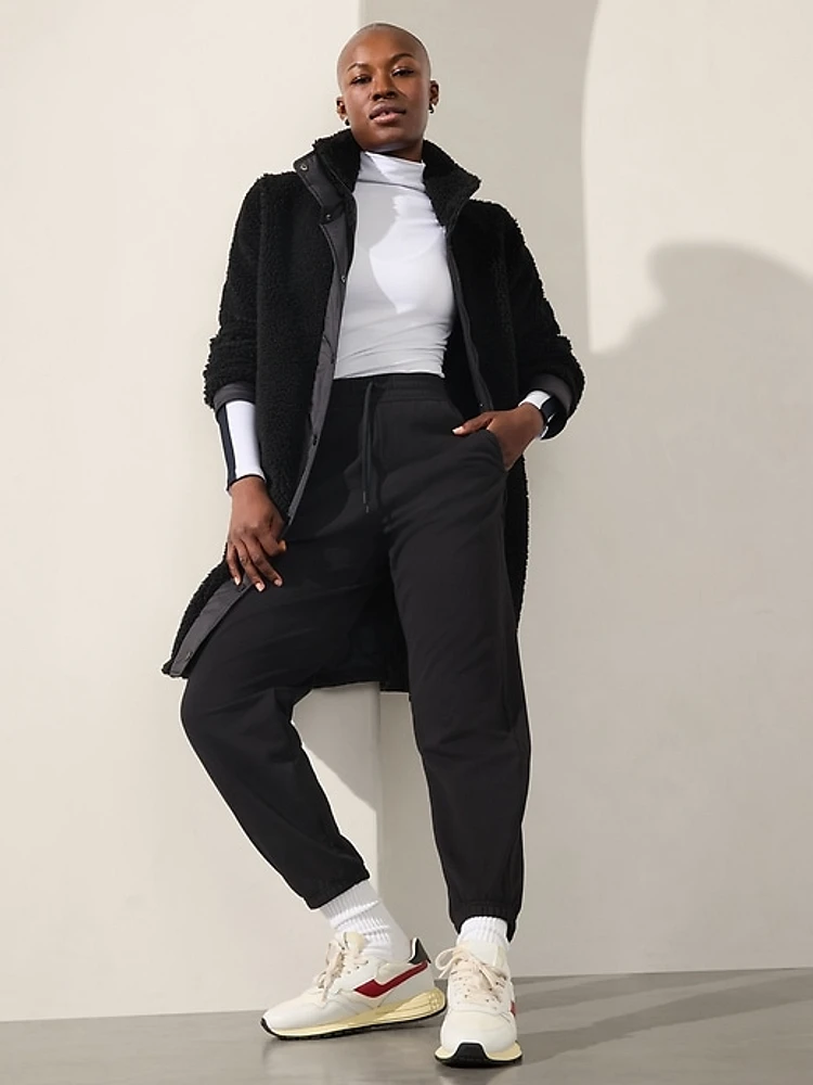 Athleta PLUS 1X Whisper Featherless Puffer Jacket Black