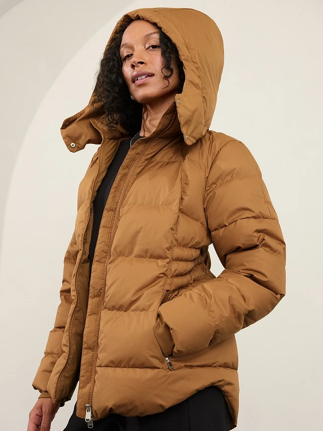Athleta Downtown Puffer Jacket at MarketFair Shoppes in Princeton, NJ