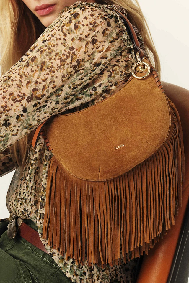 BADEE★韓国★人気★Suede Fringe Mini Bag 2色 追跡あり BADEE☆韓国☆人気☆Suede Fringe Mini Bag 2色 追跡あり (BADEE