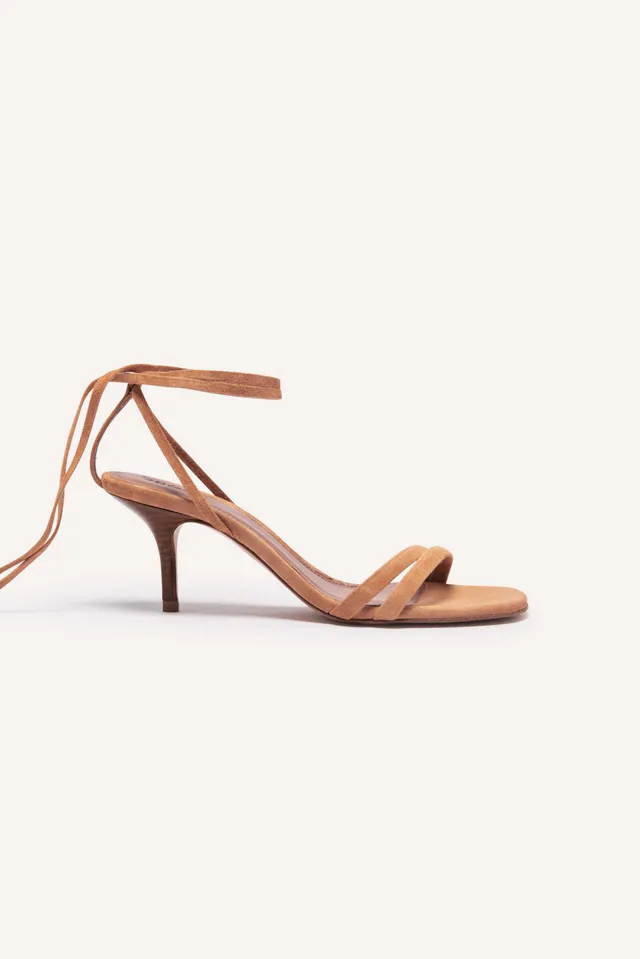 Cognac strappy heels sale