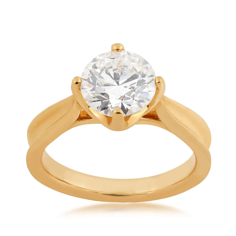 Canadian Rocks 2 ct. tw. Round Brilliant Diamond Solitaire
