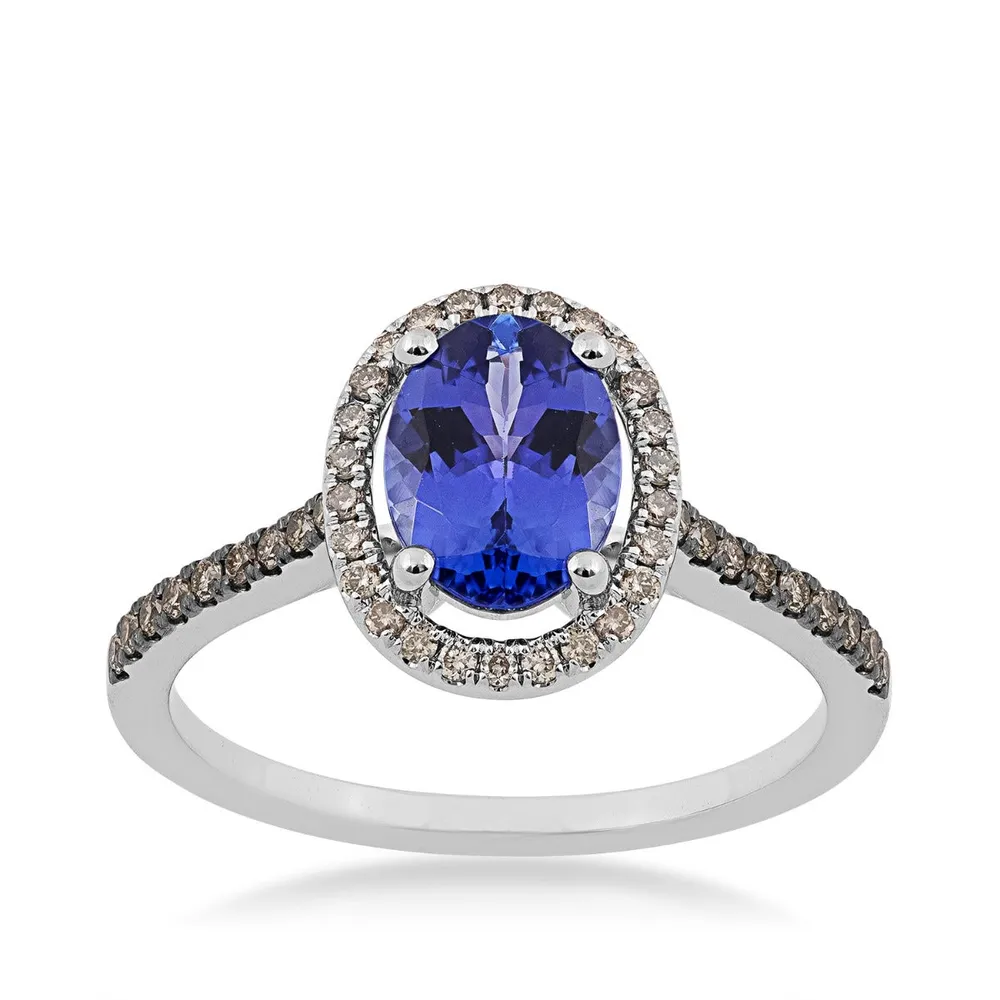 Le Vian Oval Blueberry Tanzanite 1 5 ct. tw. Chocolate Nude