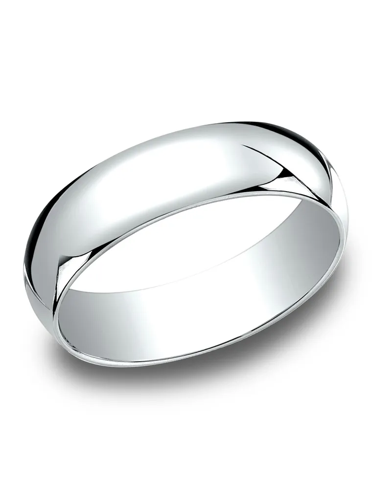 Benchmark Men s 6.0mm Polished Wedding Band 10K Gold Pueblo Mall