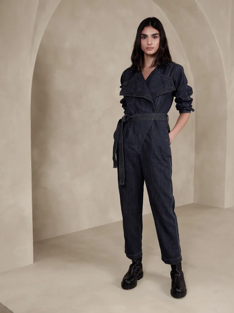 Banana republic store side stripe jumpsuit