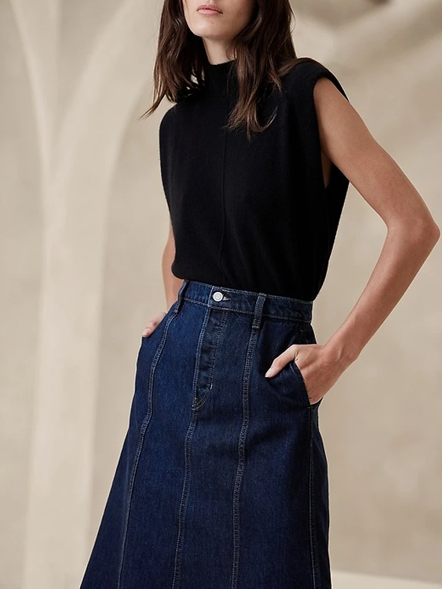 Banana Republic Pia Denim Midi Skirt at Mall of America® in