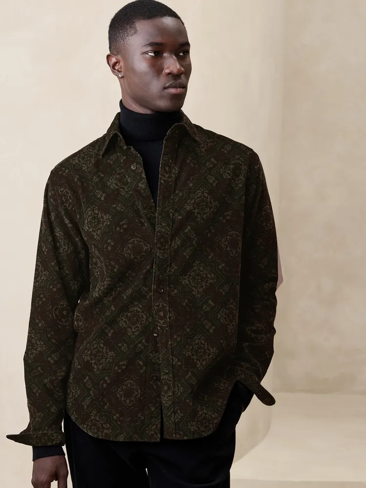 Banana Republic Paisley Corduroy Shirt | Plaza Las Americas