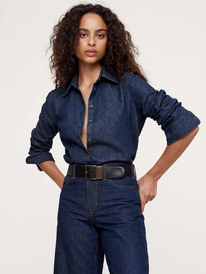 Compare Oversized Denim Shirt | Pacific City
