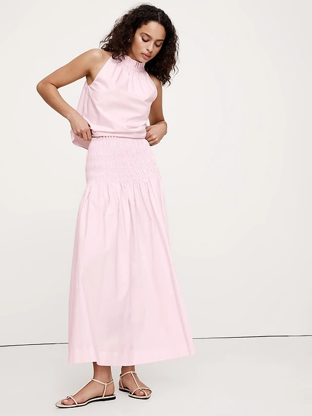 Free People Willow Poplin Maxi Skirt at MarketFair Shoppes
