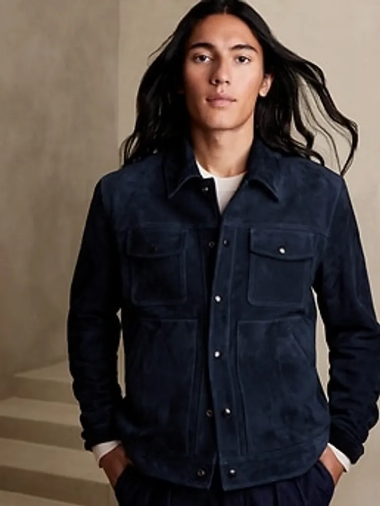 Banana Republic Suede Trucker Jacket Yorkdale Mall