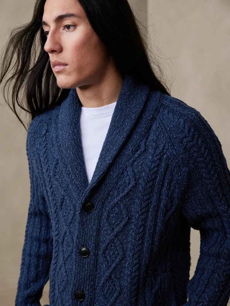 Cable knit cardigan canada best sale