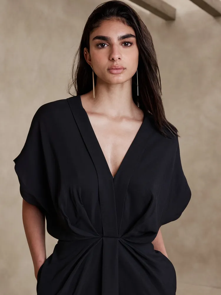 Banana Republic Mari Draped Crepe Dress | Yorkdale Mall