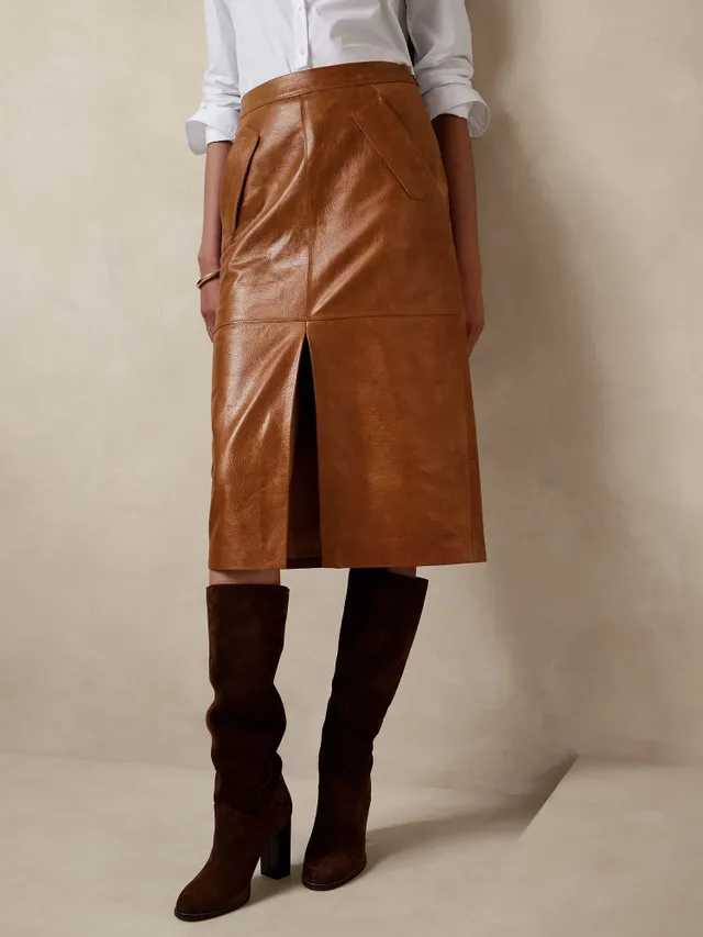 Leather deals skirt canada