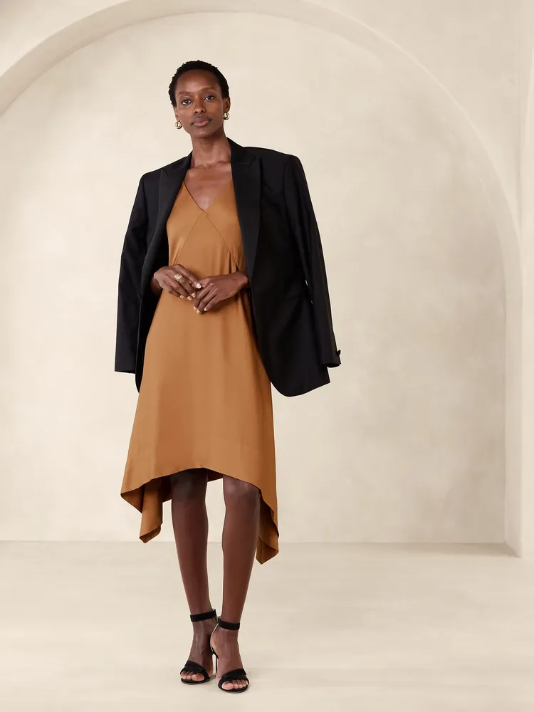 Banana Republic Rosella Satin Dress Yorkdale Mall