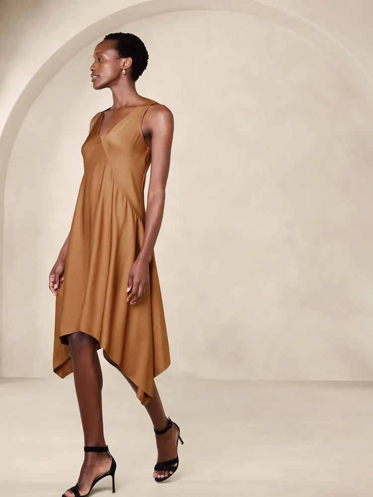Banana Republic Rosella Satin Dress Yorkdale Mall