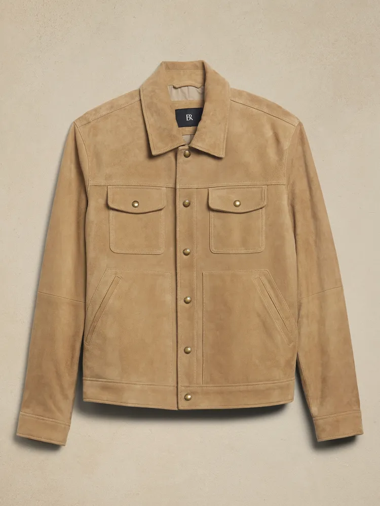 Banana Republic Suede Trucker Jacket Yorkdale Mall