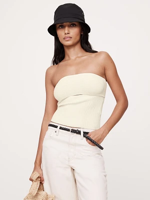 Zara CUT OUT ELASTIC TOP WITH BOWS | Square One