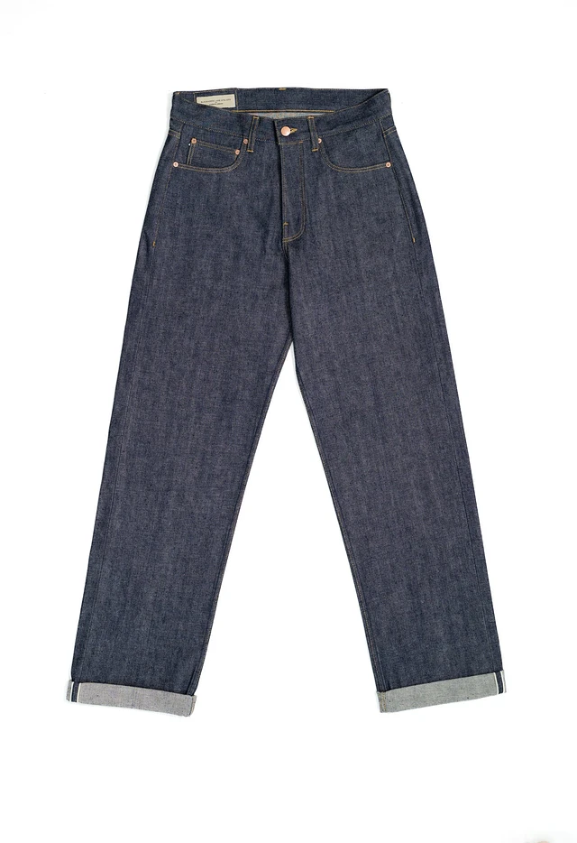 Blackhorse Lane Ateliers E6 Wide 'Stay Black' 14.5oz Italian