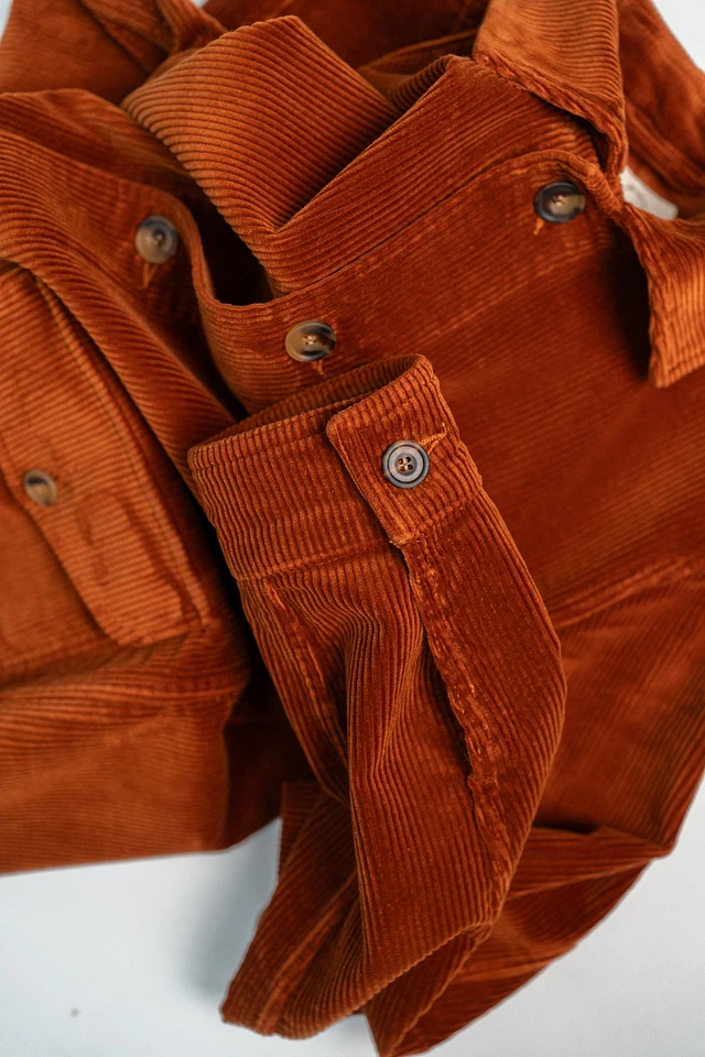 Blackhorse Lane Ateliers EC1 Rust Orange Corduroy Jacket | King's