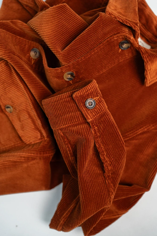 Blackhorse Lane Ateliers EC1 Rust Orange Corduroy Jacket | King's