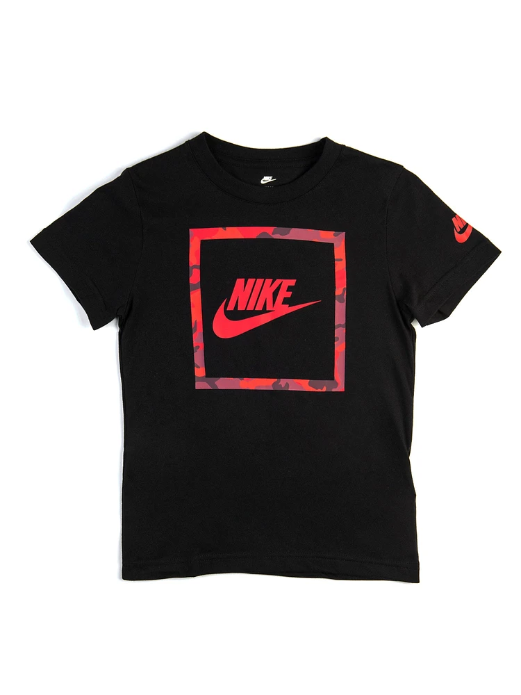 Boys nike camo clearance shirt