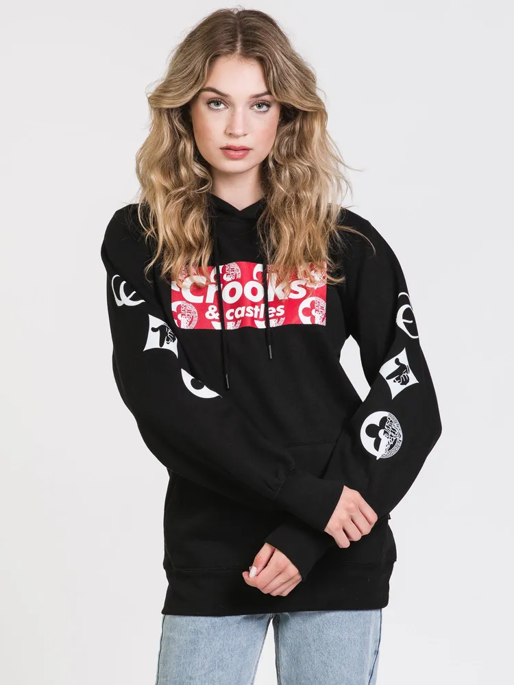 Crooks and clearance castles cropped hoodie