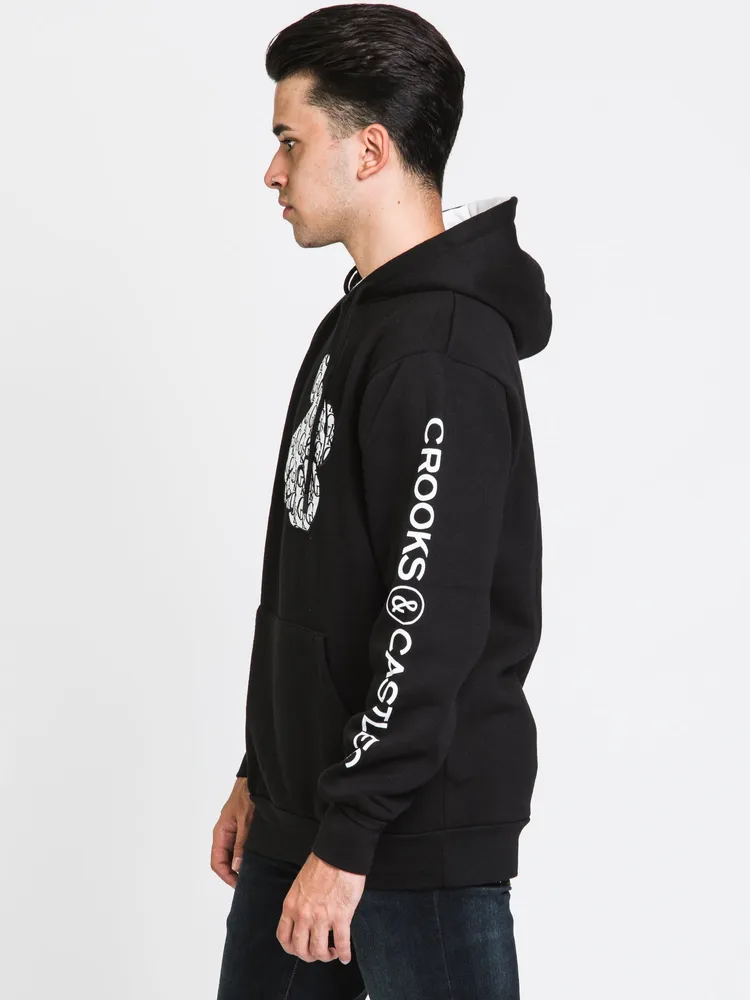 Crooks and castles hot sale cropped hoodie