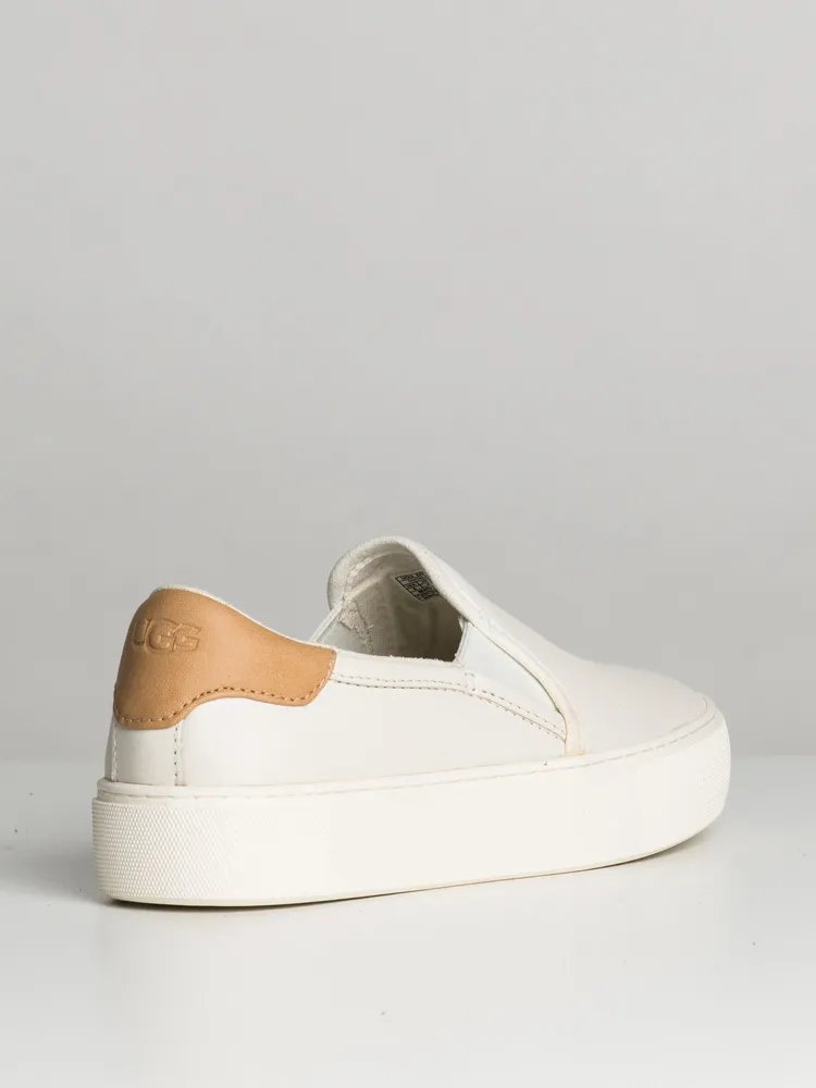 Ugg white leather on sale sneaker