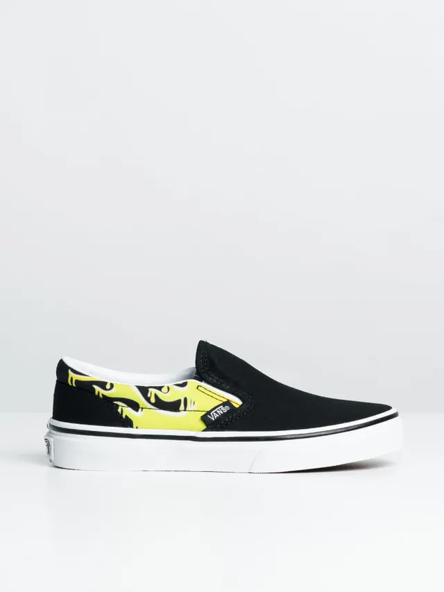 Kids yellow 2024 slip on vans