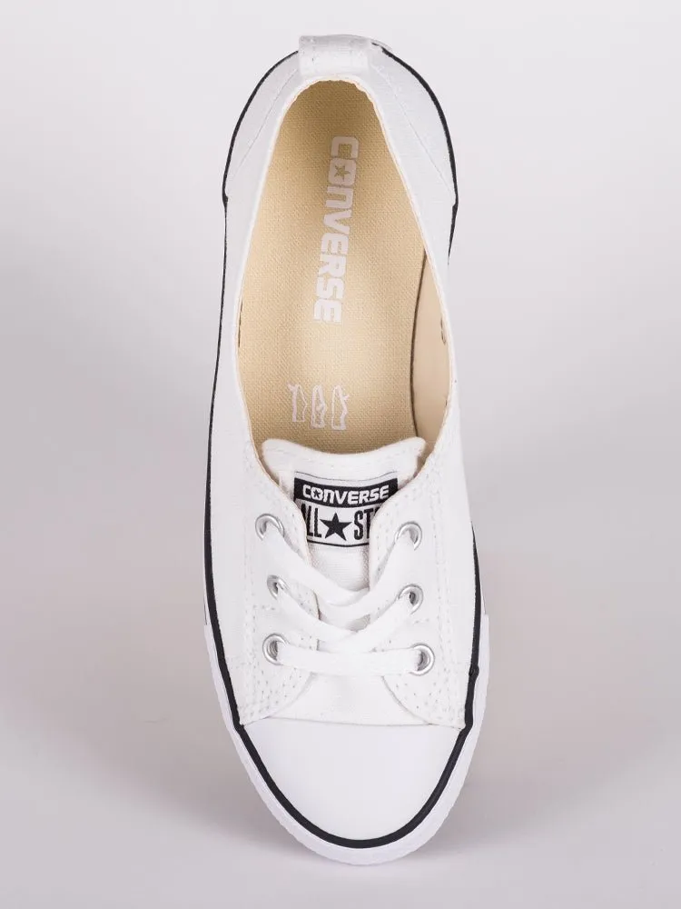 Boathouse WOMENS CHUCK TAYLOR ALL STARS BALLET LACE CANVAS SHOES
