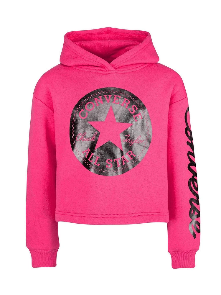 Pink cheap converse sweatshirt