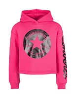 Boathouse KIDS CONVERSE YOUTH GIRLS CHUCK SCRIPT SHINE CROP HOODIE