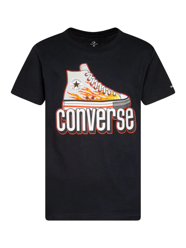 Converse t shirt kids orange cheap
