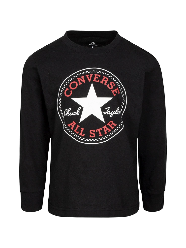 Boathouse CONVERSE YOUTH BOYS CHUCK PATCH LONG SLEEVE TEE
