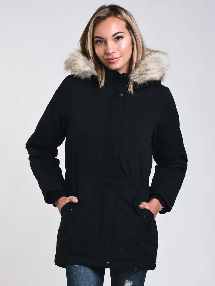 WOMENS STAR PARKA BLACK CLEARANCE