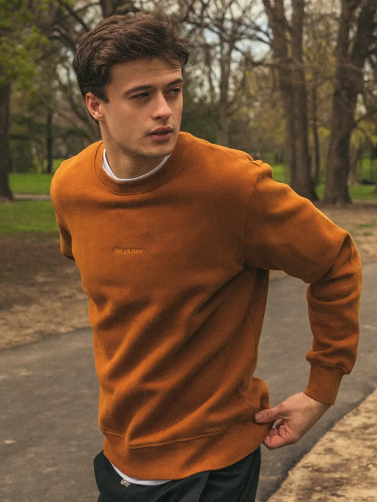 Fleece crew top neck sweater