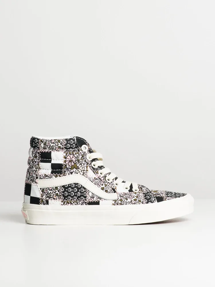 Boathouse WOMENS VANS SK8 HI PATCHWORK FLORAL SNEAKER CLEARANCE