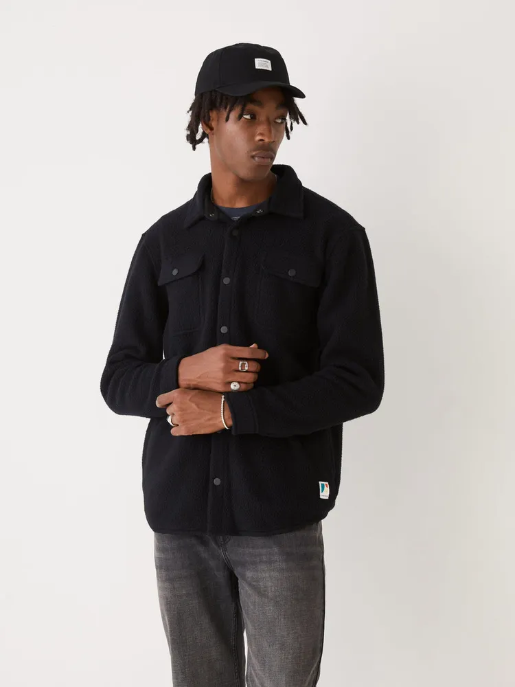 Polar fleece overshirt discount