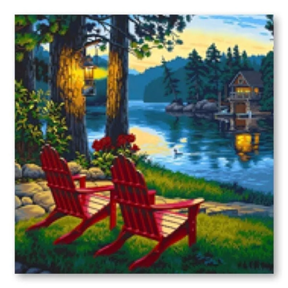 Studio Diamond Painting Full Coverage Lakeside 40cm x 40cm