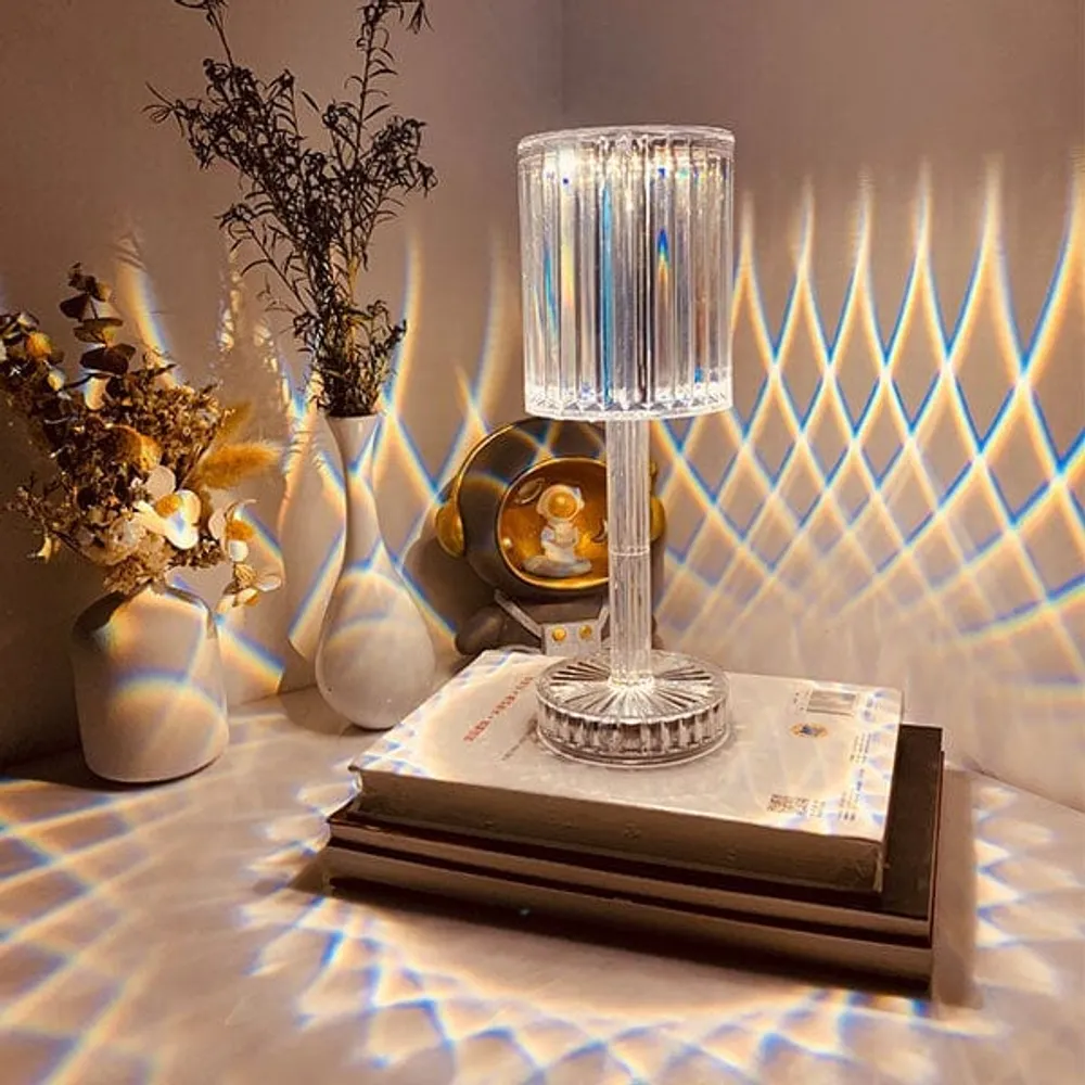 Showcase KaleidoGlow LED Crystal Projection Table Lamp