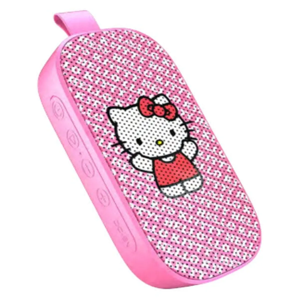 Showcase Hello Kitty Sanrio Pink Patterned Bluetooth Speaker Niagara