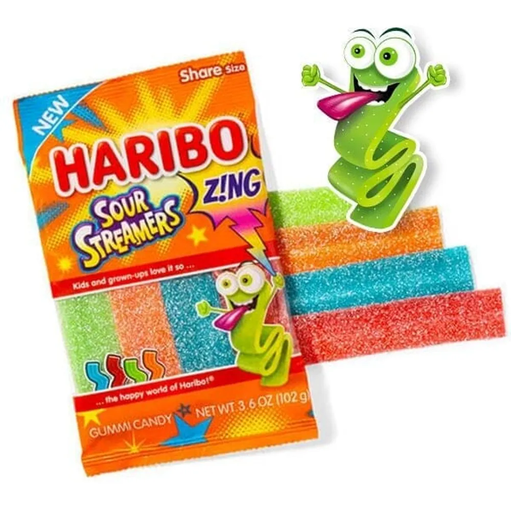 Showcase Haribo Zing Sour Streamers (4.5oz) | Niagara Pen Centre